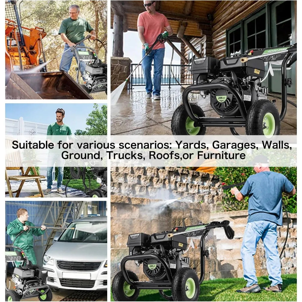 Gas Pressure Washer 4200 PSI 4.0 GPM With 5 Nozzle Set