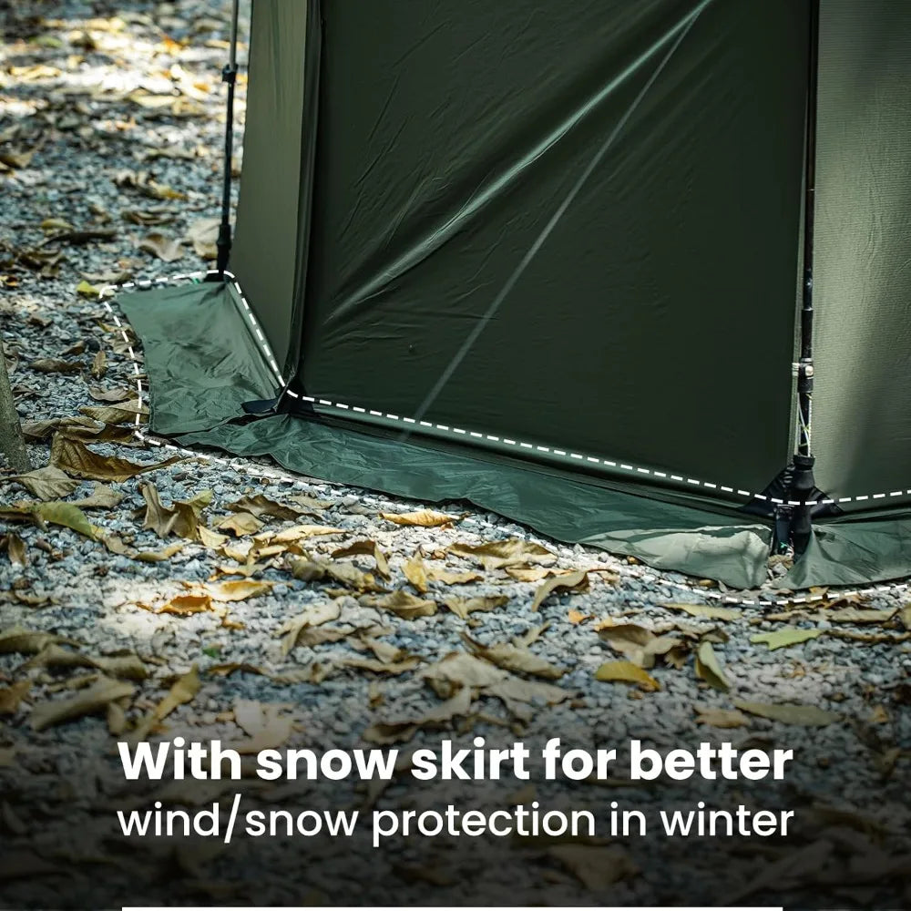 OneTigris Tegimen Hammock Tent With Stove Jack Snow Skirt