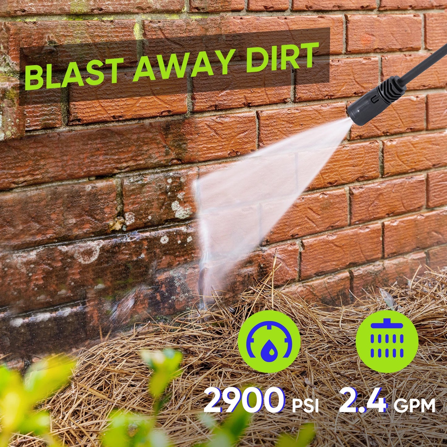 Deli Steelite Electric Pressure Washer 3500 PSI 2.25 GPM