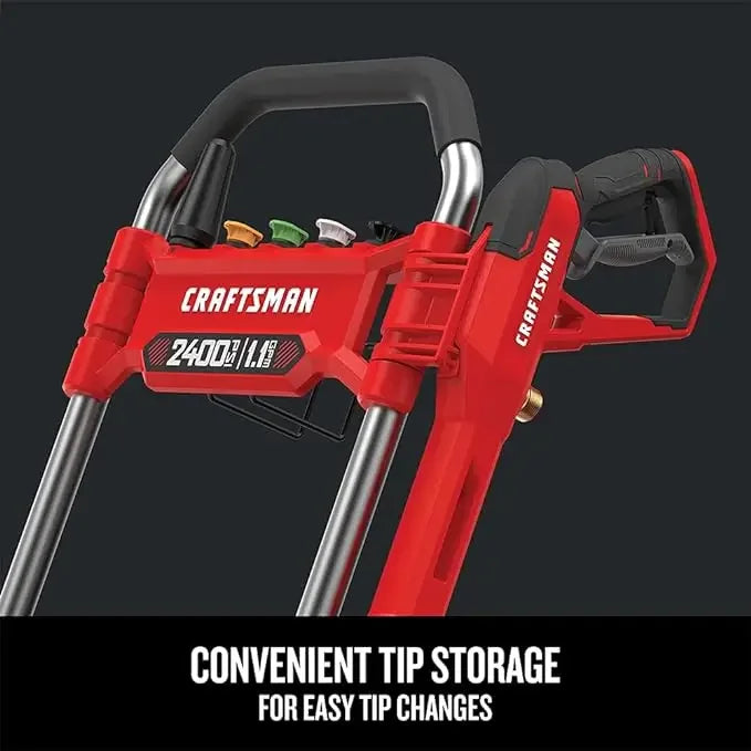 Red Electric Corded Pressure Washer 2400 PSI 1.1 GPM