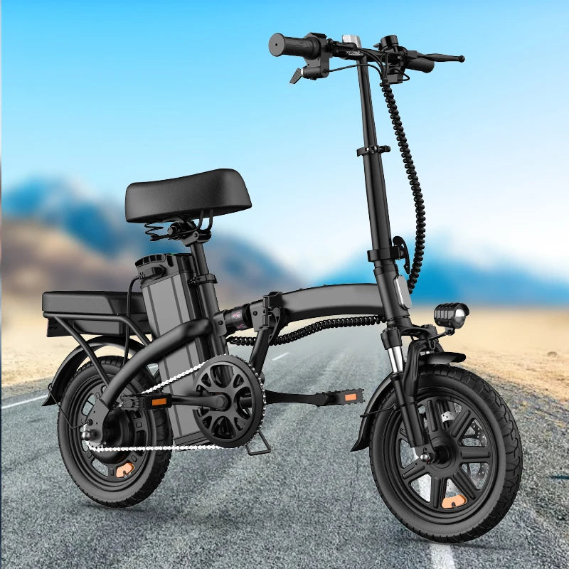14In Foldable E Bike Peak 500W 48V Battery 40 Mile Range