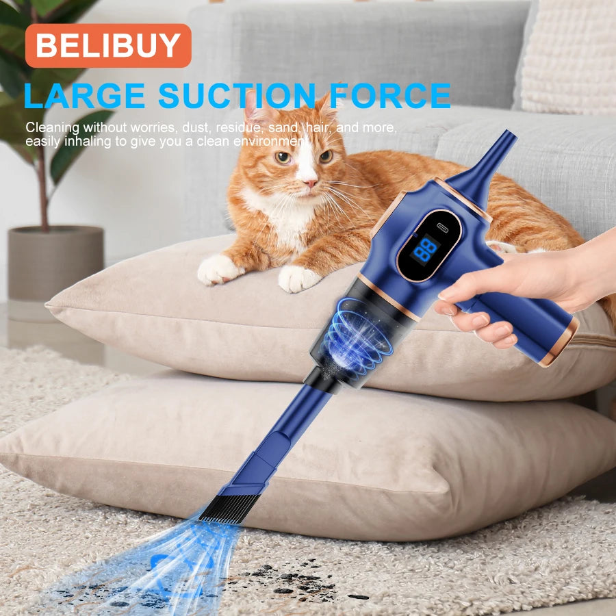 BELIBUY Wireless Car Vacuum Cleaner High-Power Mini Carpet Cleaner