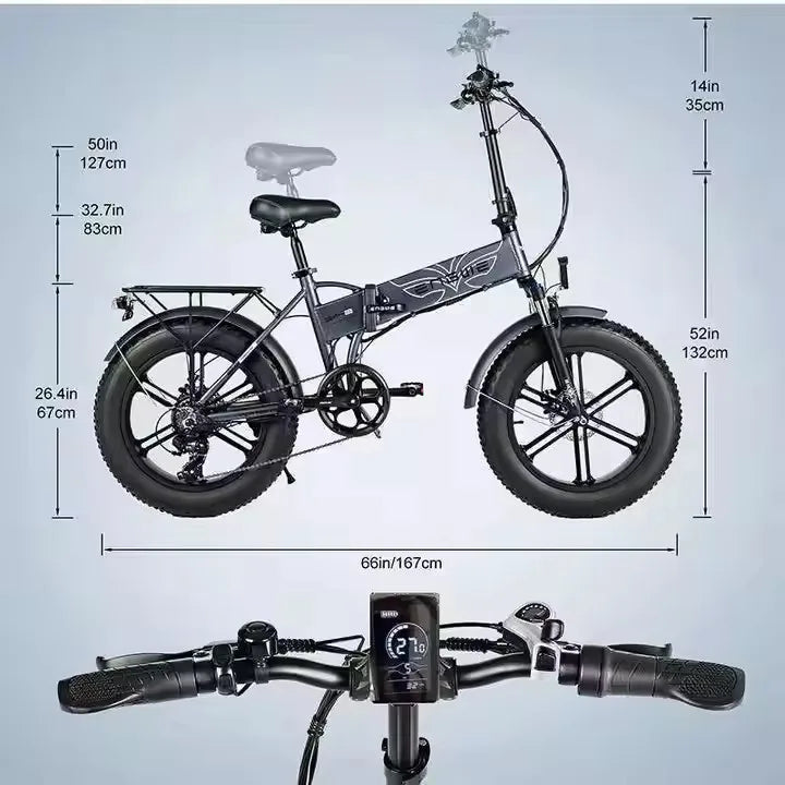 Eu Stock Engwe EP-2 Pro 20 Inch Folding Electric Bike Adult Road Enduro Ebike Affordable Bicycle