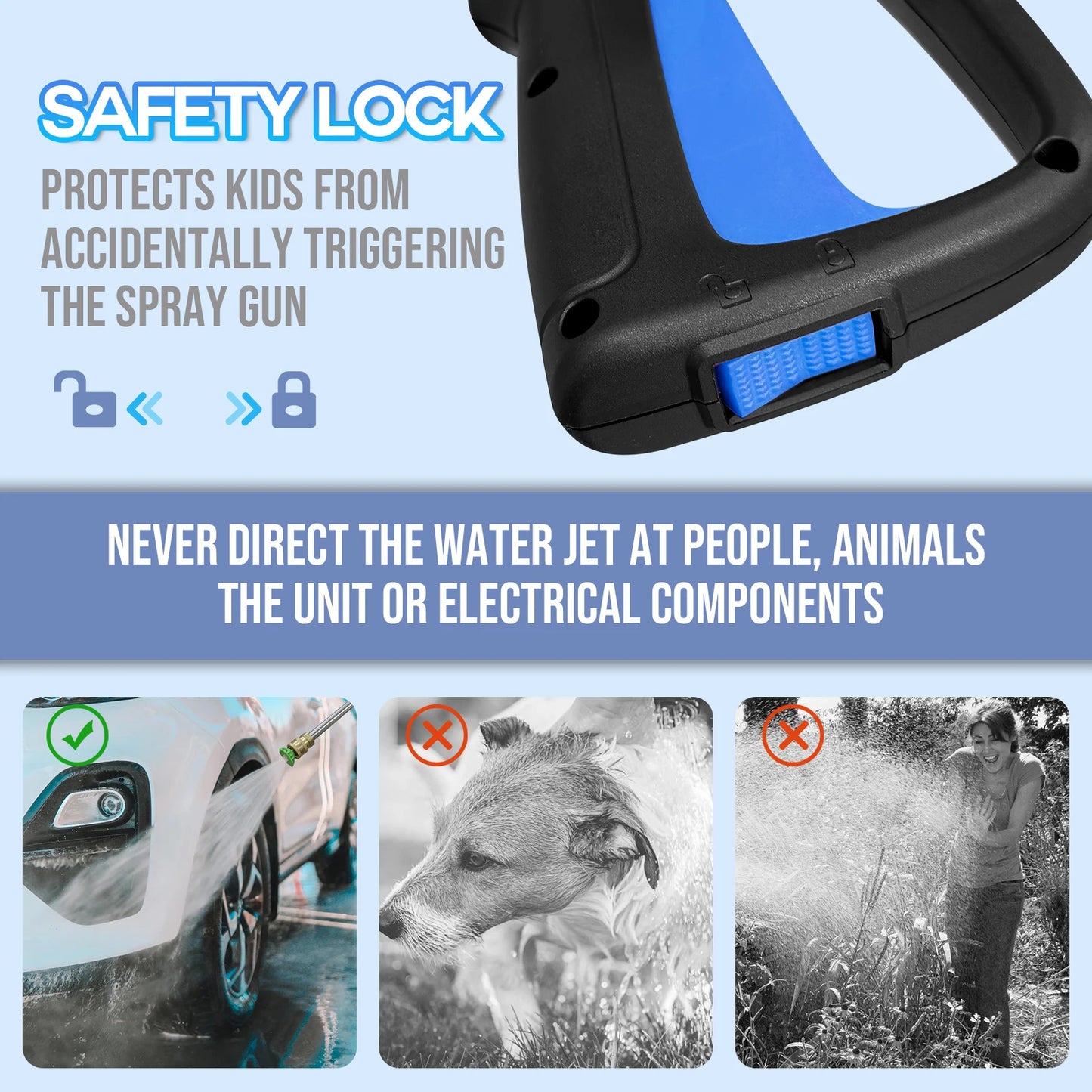 Electric Pressure Washer 4800 PSI 3.0 GPM With 4 Nozzles