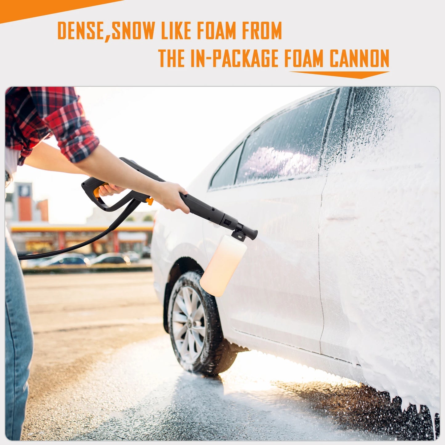 Electric Pressure Washer 5000 PSI Max 3.5 GPM 20Ft Hose