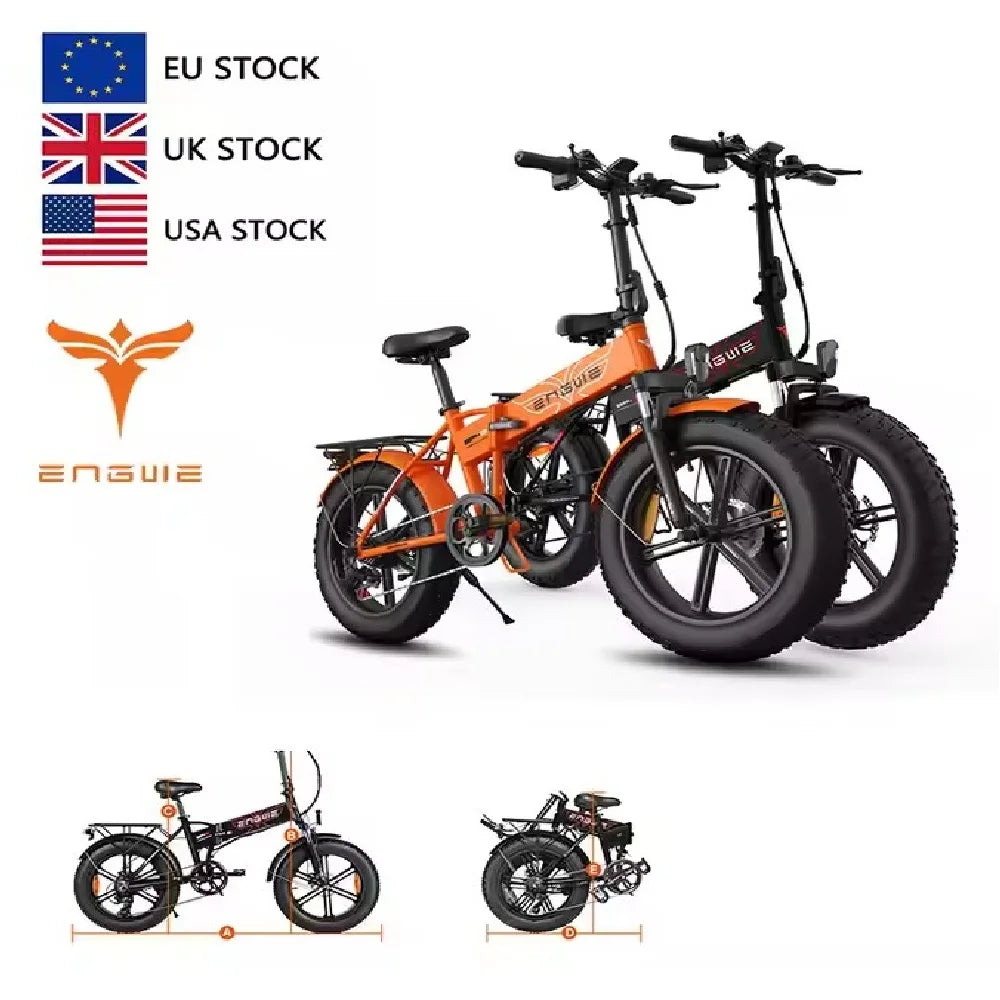Eu Stock Engwe EP-2 Pro 20 Inch Folding Electric Bike Adult Road Enduro Ebike Affordable Bicycle