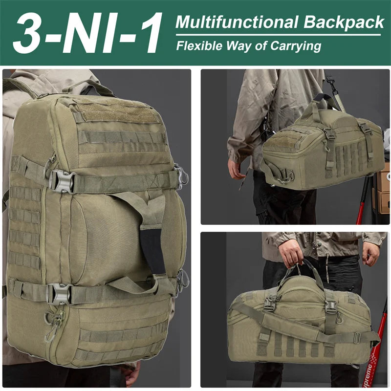 LQARMY 35L 50L 80L Outdoor MOLLE Tactical Backpack Bag