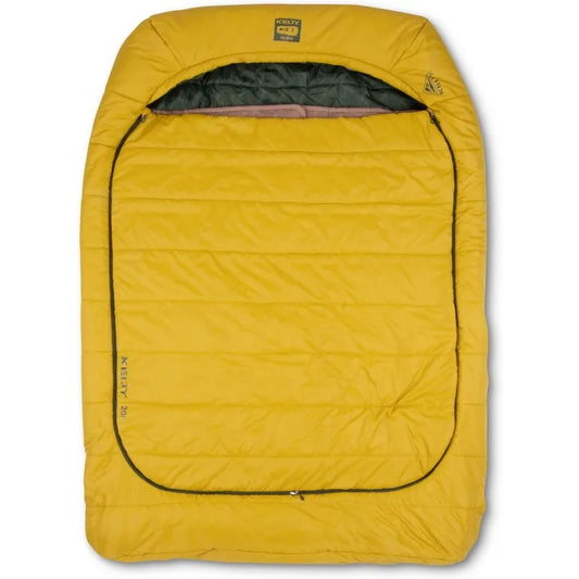 Kelty Tru Comfort Doublewide 20 Degree Sleeping Bag Two Person Synthetic Camping Bag for Couples and Family Adventures