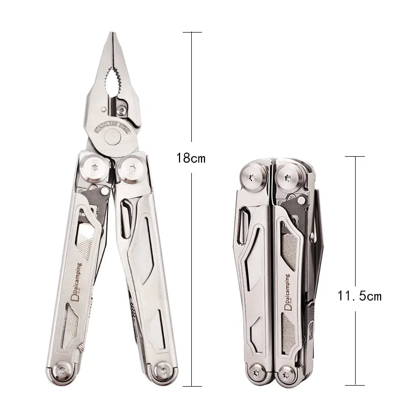 Daicamping DL30 Multitool Clamp Scissors Knives Pliers EDC