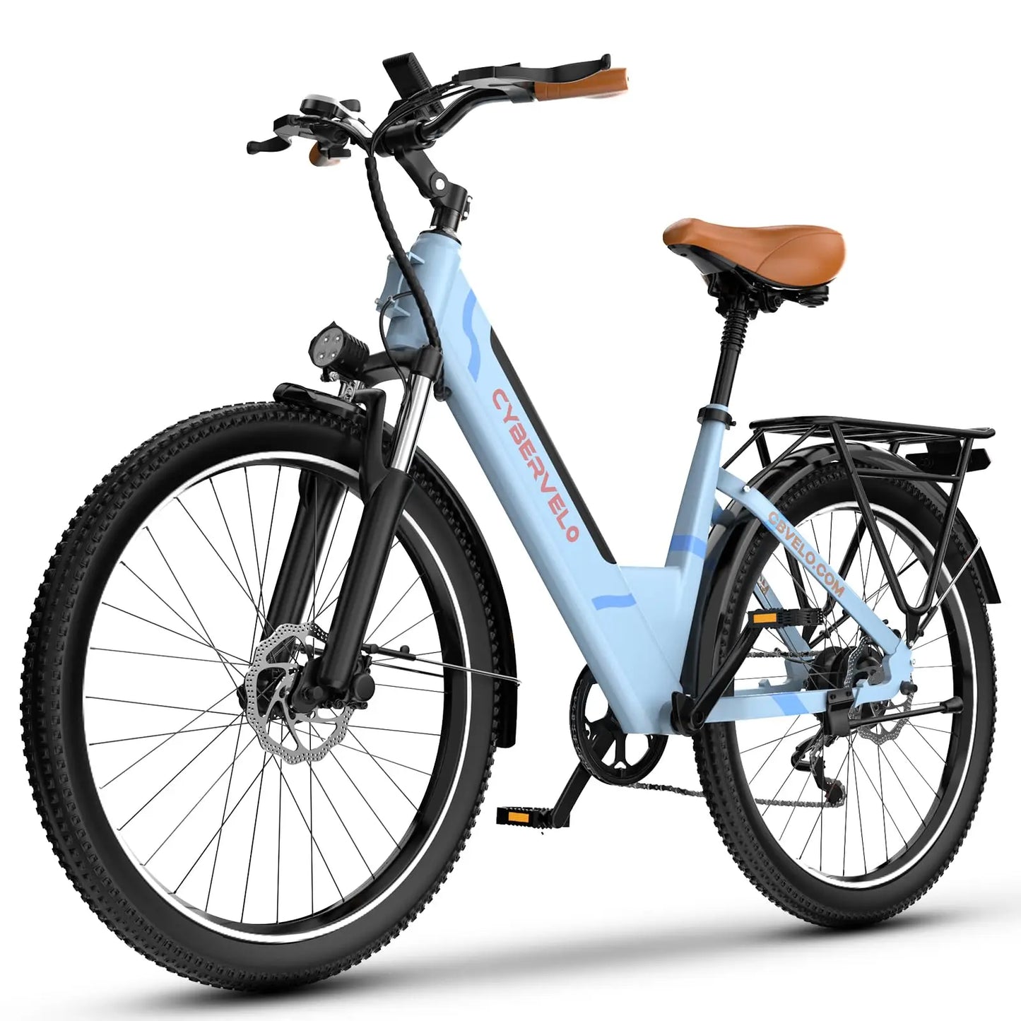 26 Inch Electric Bike With 7 Speed Removable Battery