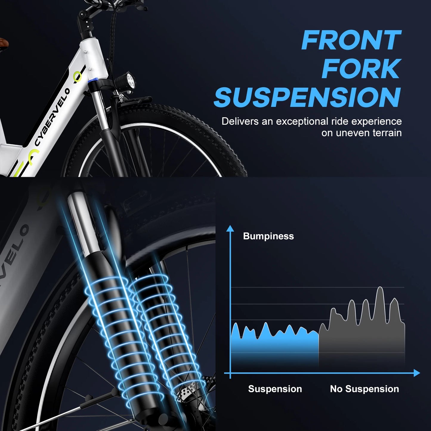 26 Inch Electric Bike With 7 Speed Removable Battery