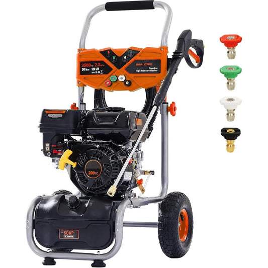 Gas Pressure Washer 3500 PSI 2.3 GPM Heavy Duty 7HP Engine