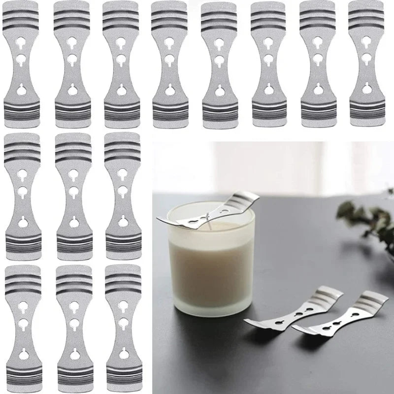 Kitchen Accessories Metal Candle Wicks Holder Centering Device Making Kit Wax Candle Mold Supplies