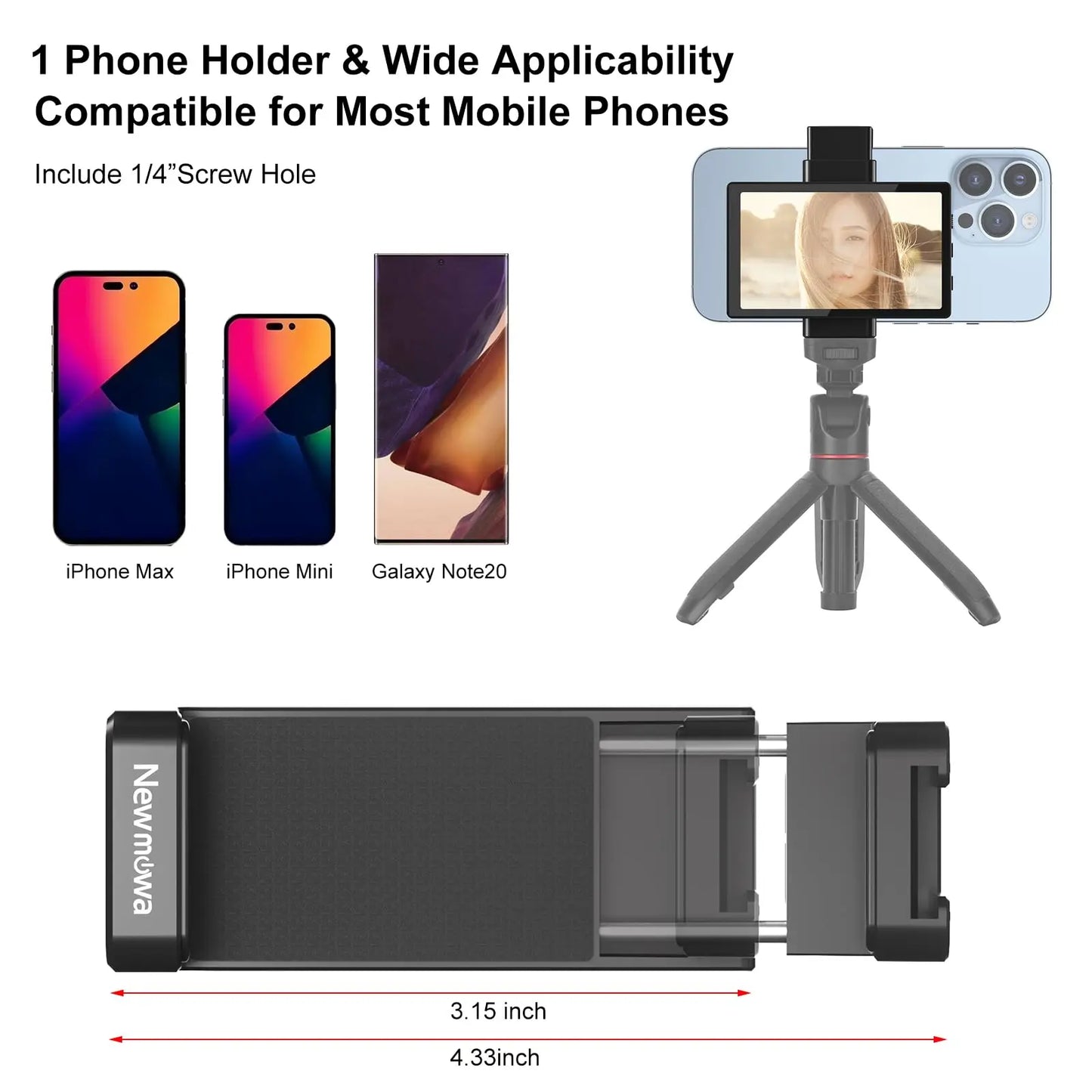 King Ma Phone Vlog Selfie Monitor Screen for iPhone Vlogs
