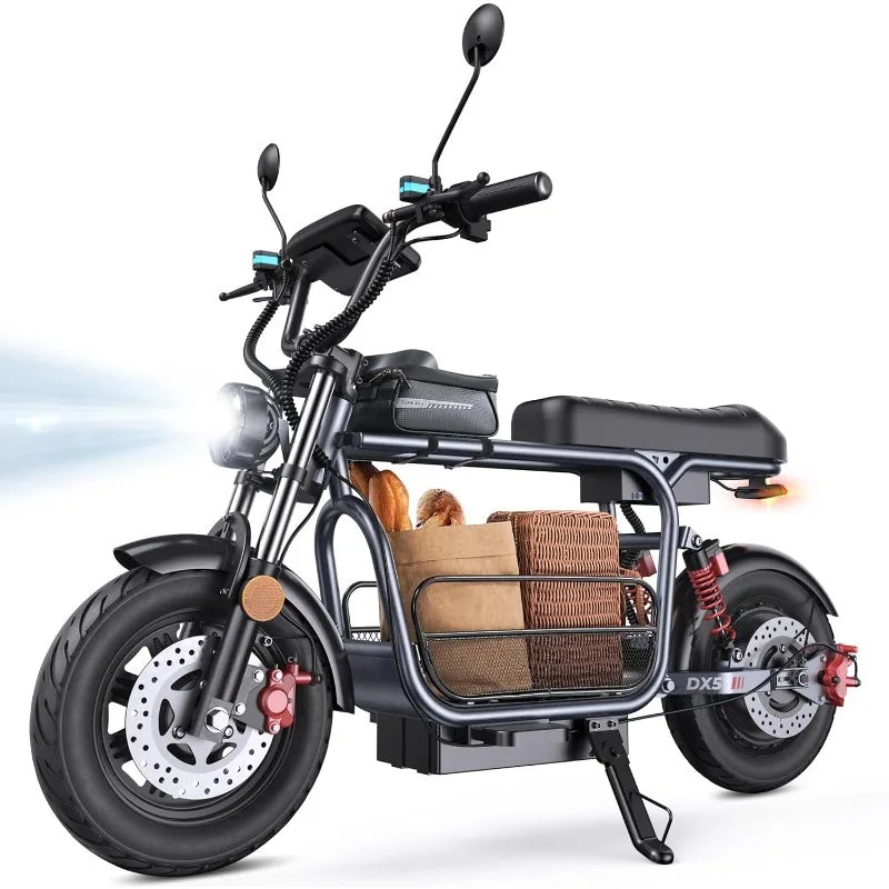 Adult Electric Scooter With Seat 1500W Dual Suspension