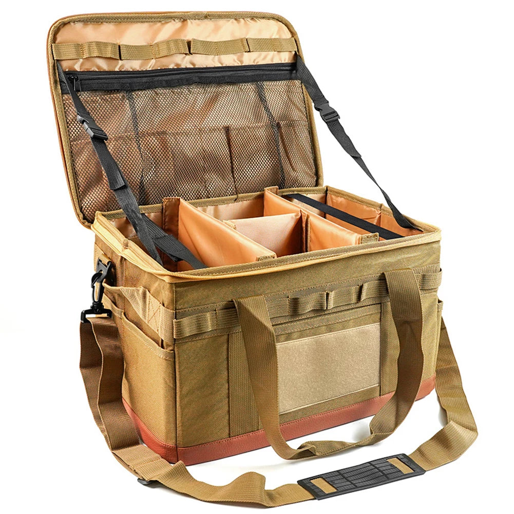 30L Camping Cooking Utensil Organizer Car Trunk Storage Bag