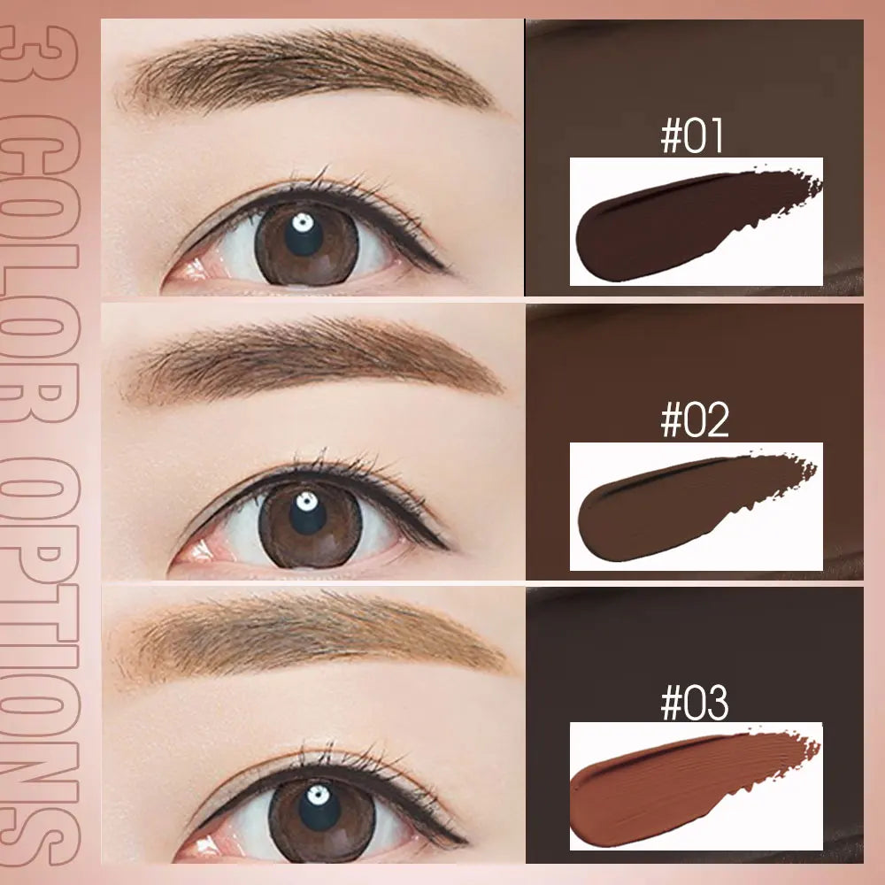 3 Color Eyebrow Eyeliner Gel Waterproof Long-lasting with Brush