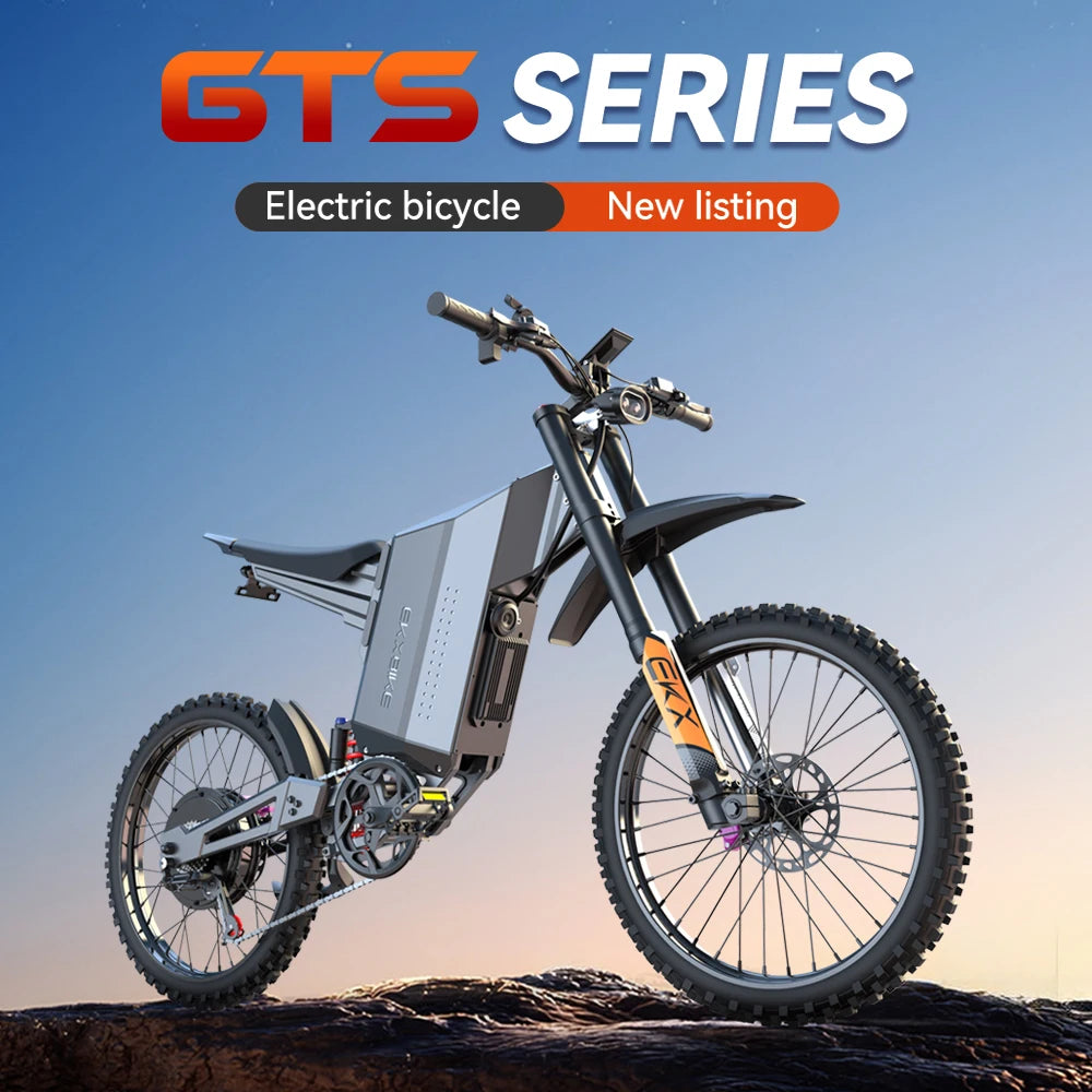 EKXBIKE GTS All Terrain Electric Bike 8000W Peak 72V30Ah