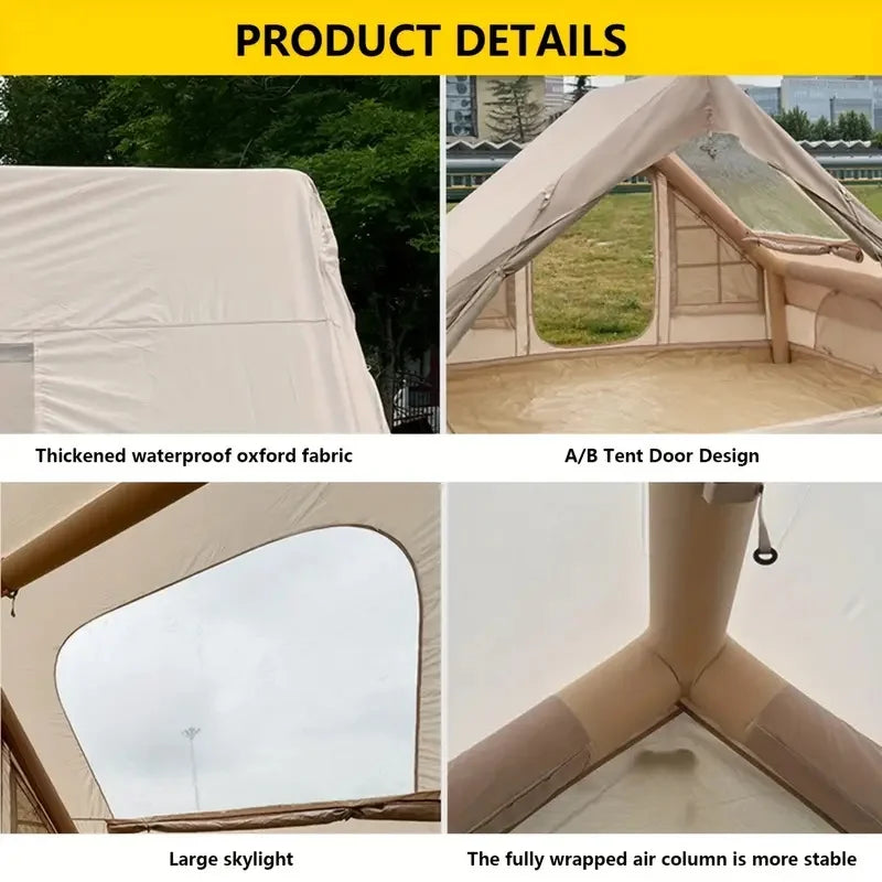 Inflatable Camping Tent For 4 To 6 People Waterproof