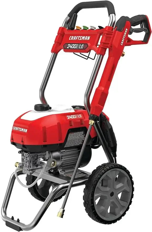 Red Electric Corded Pressure Washer 2400 PSI 1.1 GPM