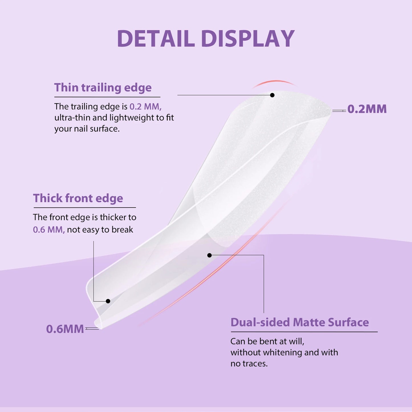 SAVILAND Gel X Nail Kit 500pcs Long Coffin Nail Tips