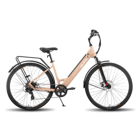 Hiland Electric Road Bike 250W Detachable Battery LCD Panel