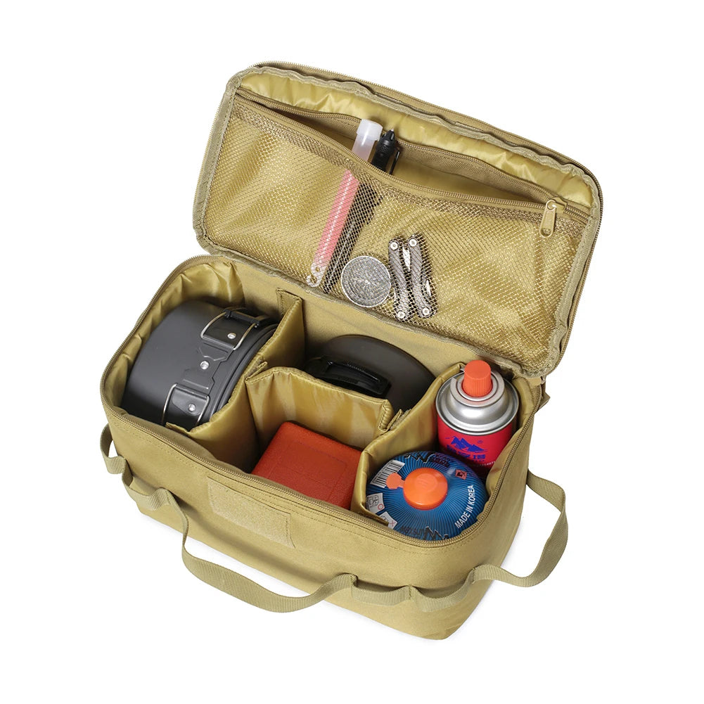 30L Camping Cooking Utensil Organizer Car Trunk Storage Bag