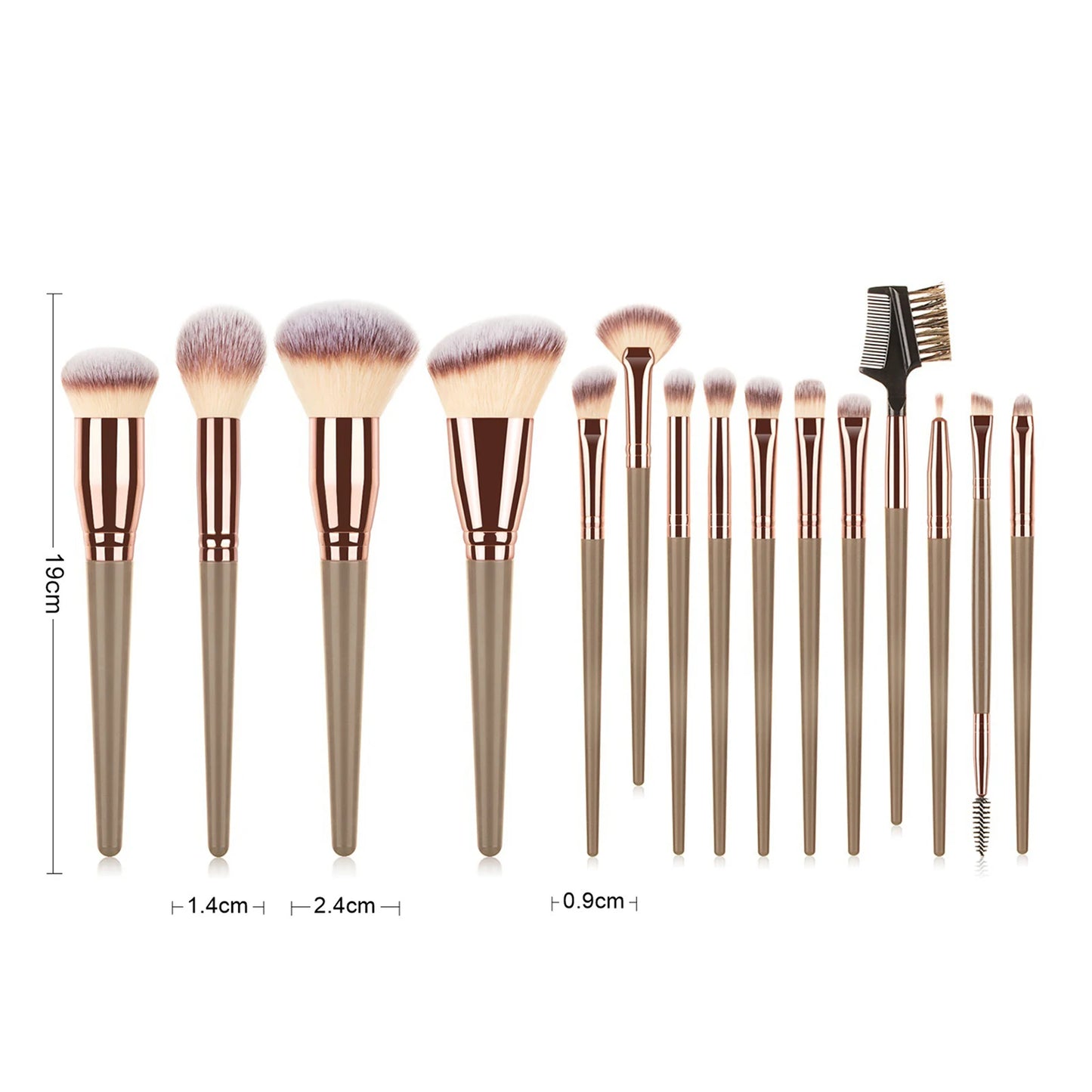 15 PCS Makeup Brushes Set Eye Shadow Foundation Women