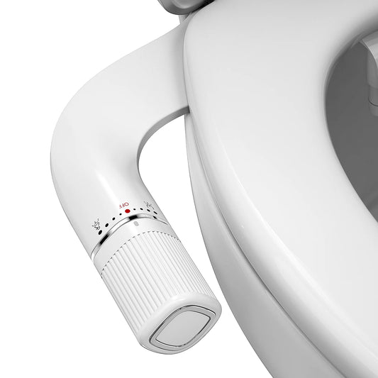 Samodra Bidet Non Electric Toilet Attachment Dual Nozzle Adjustable Water Pressure Brass Inlet