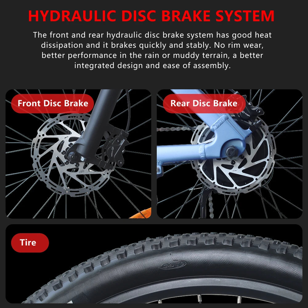 HX Q5 2000W Electric Mountain Bike 48V 20Ah 27.5 Inch