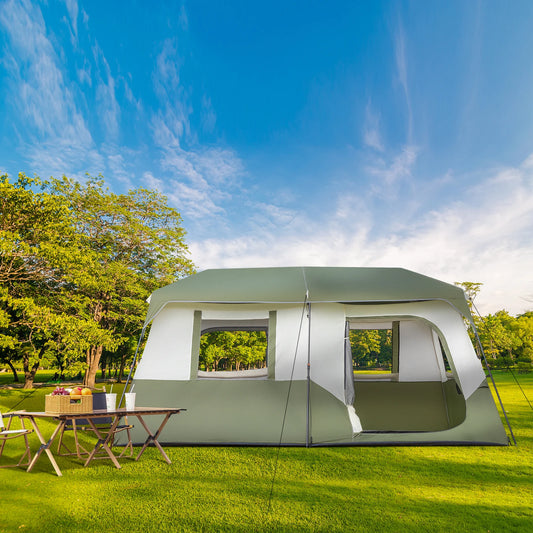 8 Person Camping Tent Rainfly Windproof With Carry Bag