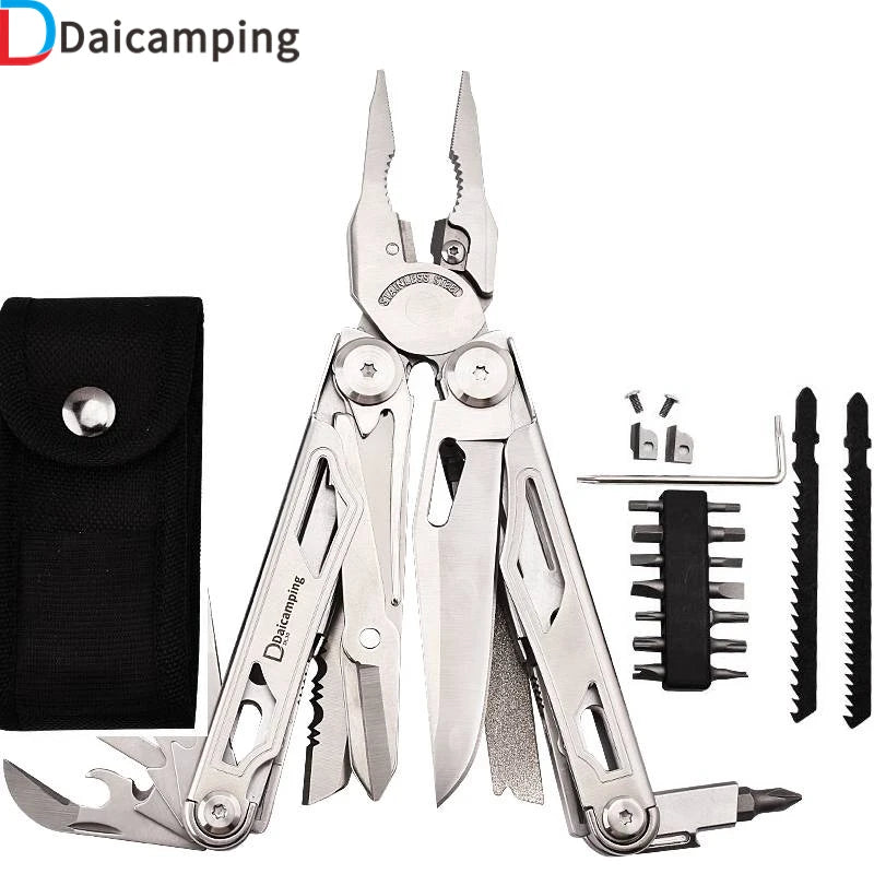 Daicamping DL30 Multitool Clamp Scissors Knives Pliers EDC