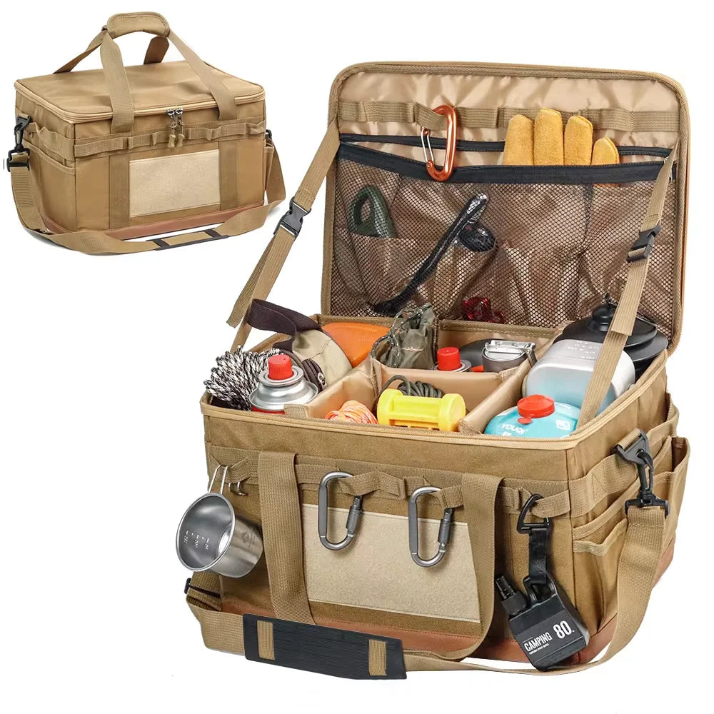 30L Camping Cooking Utensil Organizer Car Trunk Storage Bag