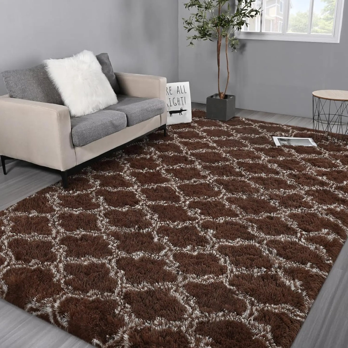 Large Shag Area Rugs Super Soft Plush Fluffy Carpet