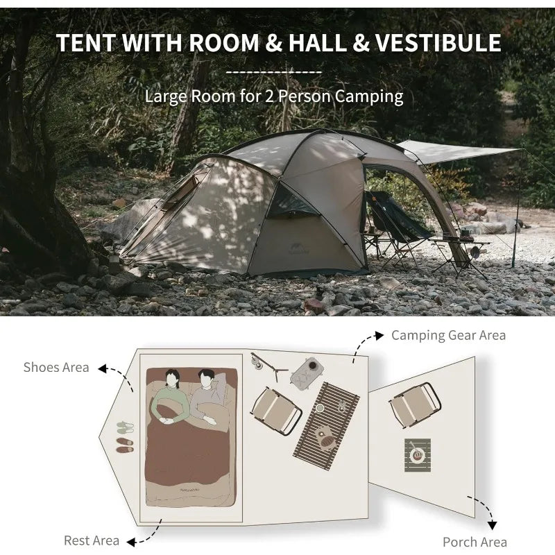 Naturehike Massif Hot Tent With Stove Jack 4 Season Camping