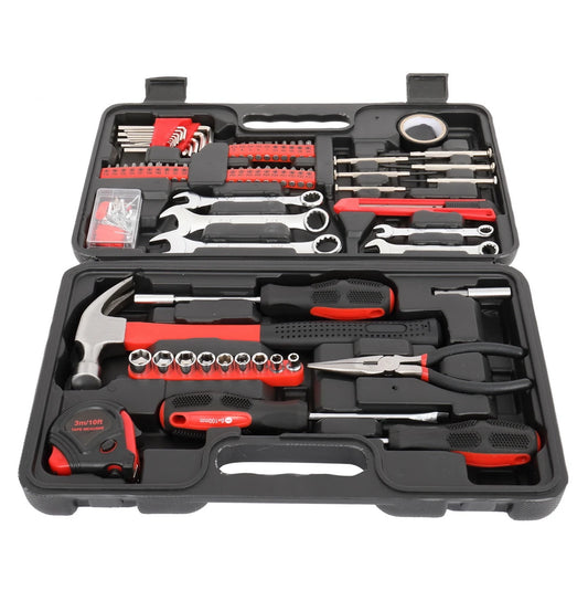 148pcs Iron Household Tool Set Red
