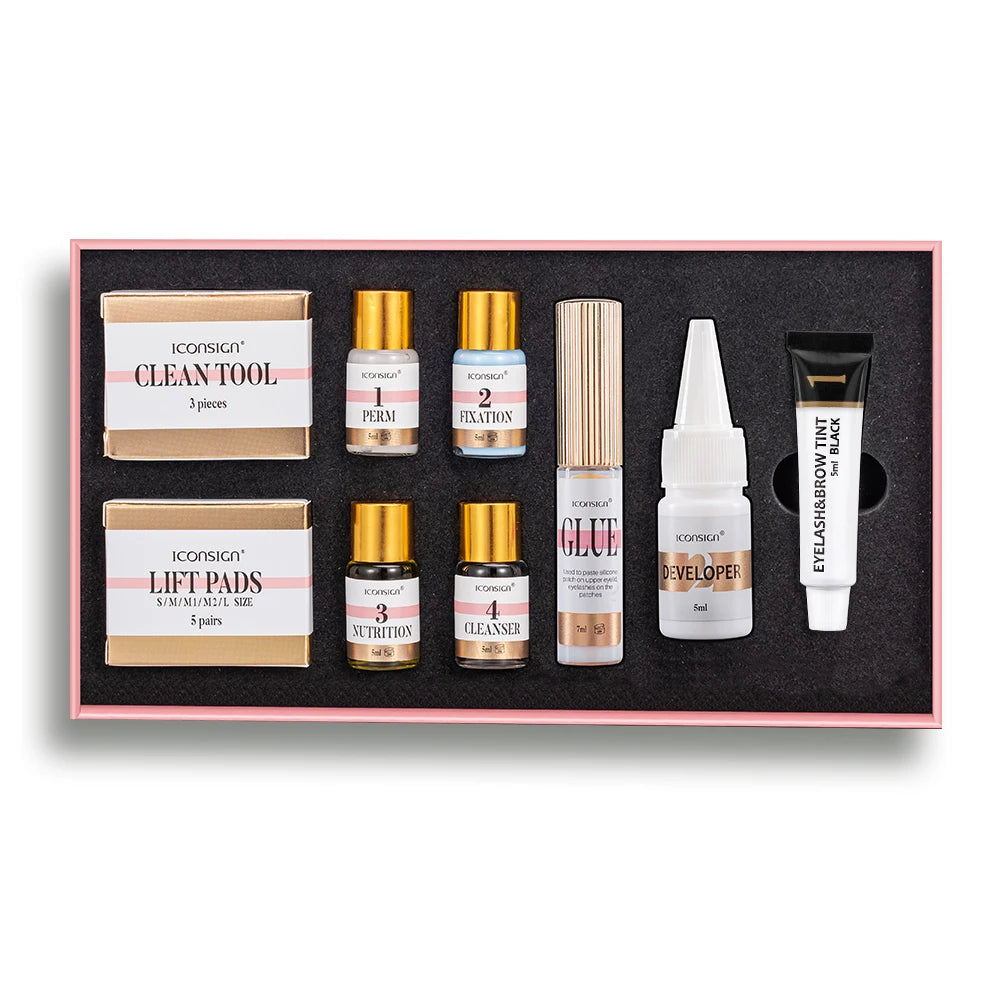 Professional Eyelash Lifting and Tinting Makeup Tools Kit for Curling and Lengthening