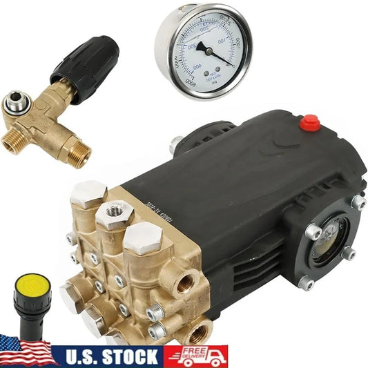 3500 PSI Pressure Washer Pump Triplex 5.6 GPM Brass