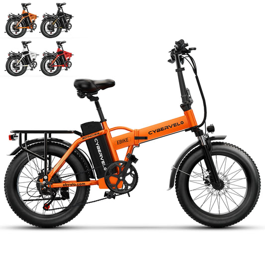 1000W Folding Electric Bike 48V 20Ah 30 MPH 80 Mile Range