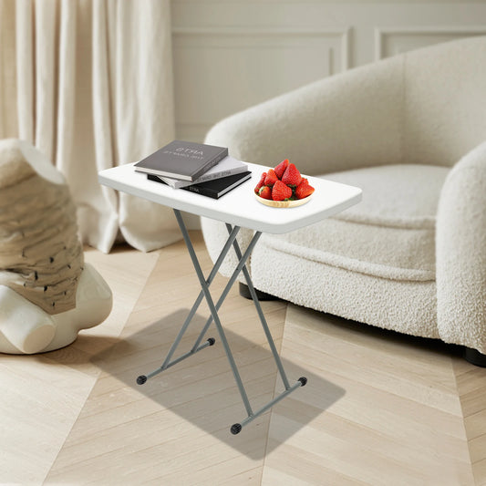 Folding Adjustable Height Table 30x20 Top Laptop Writing Art Crafts Tv Dinner US