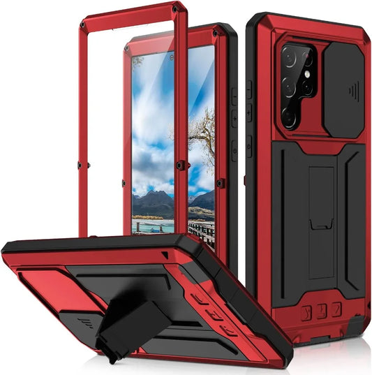 For Samsung S22 Plus S22Ultra Rugged Aluminum Metal Case