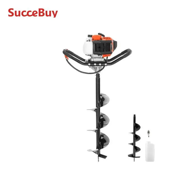 SucceBuy Gas Powered Post Hole Digger 43cc Auger For Soil