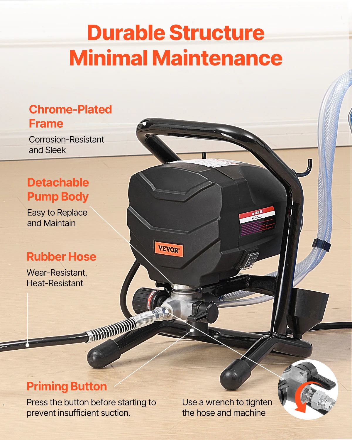 SucceBuy Stand Airless Paint Sprayer 650W 3000 PSI Electric