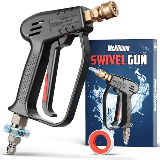 McKillans Short Pressure Washer Gun With Swivel Connector